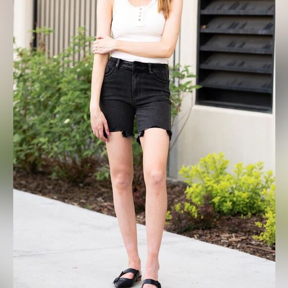 Kancan Colt High Rise Mid Thigh Shorts 235 - Picture 1 of 6